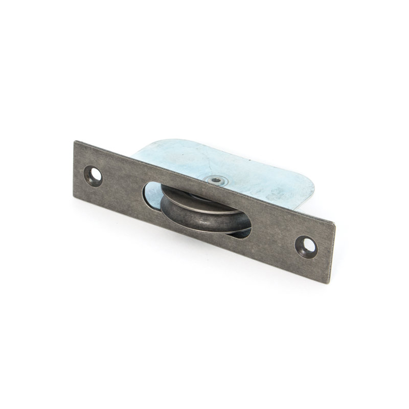 Sash Pulley Door Accessory, Antique Pewter