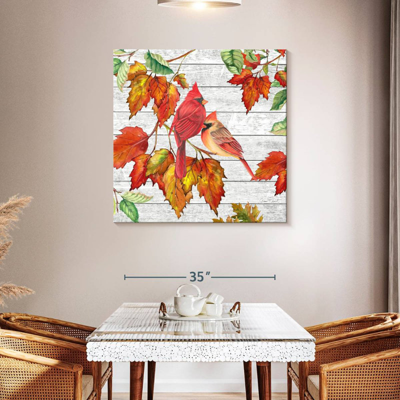 Brampt Fall Cardinals, 39" H x 39" W