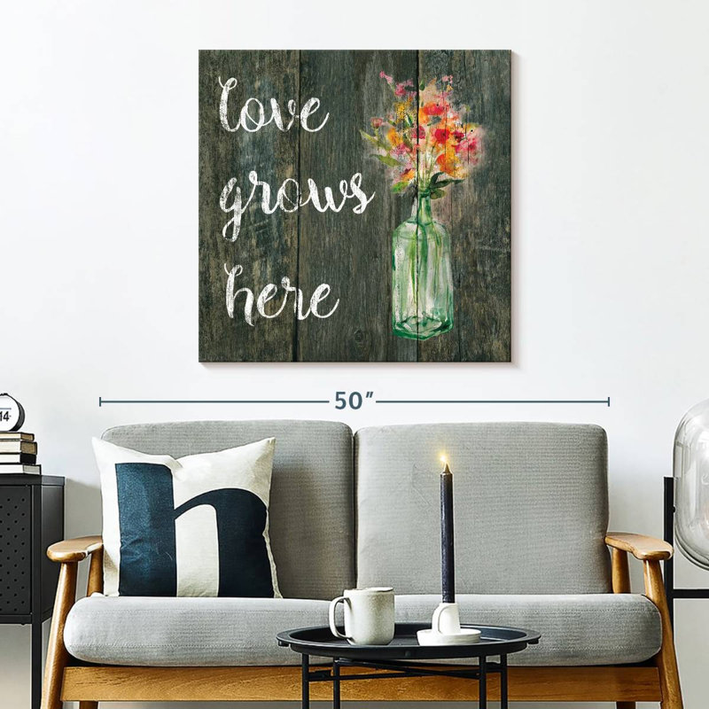 Tergel Love Grows Here I, H 30 po x l 30 po