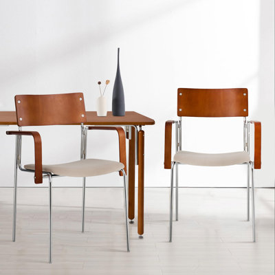 Kyoto 2-Piece Armchair Set – Beige/Brown