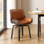 Faux Leather Swivel Side Chair-427297138-427295722