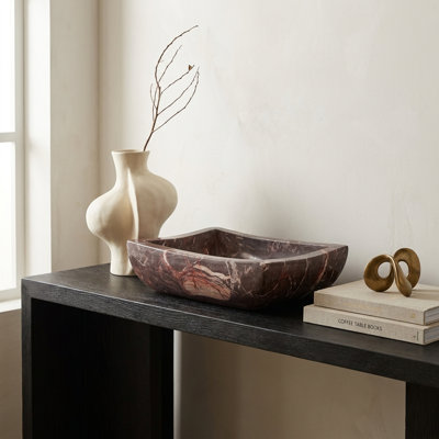 Marbre rouge profond Piero Basin