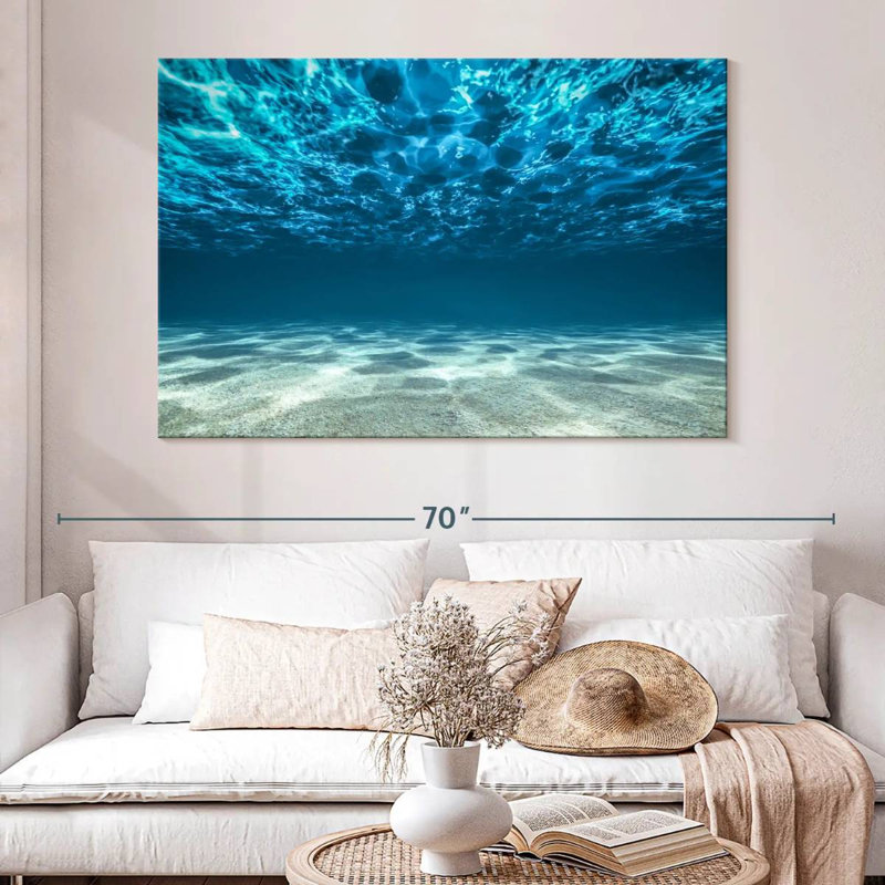 Underwater Sunlight Canvas Print, 34'' W x 51'' H