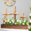 Floral And Foliage Triple Cross Easter Egg Decoration - 14" - Multicolor