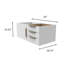 Base de meuble-lavabo simple 35 po fixée au mur seulement-59256204