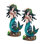"Ensemble de 2 pièces" ICE ARMOUR 11 "H turquoise Princesse sirène Figurine Figurine Ornement de décoration maison / chambre et idées de cadeaux parfaits pour le réchauffement de la maison, les fêtes et les anniversaires