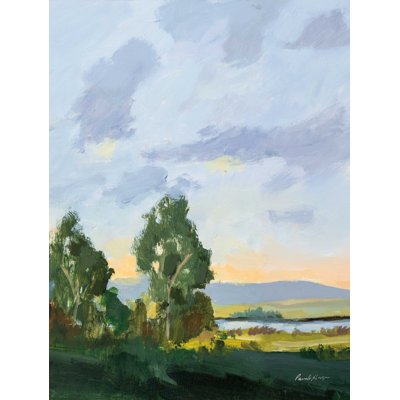 «Evening Skies II Crop» par Pamela Munger - reproduction d'art sur toile tendue