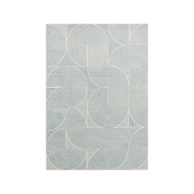 Geometric Machine Tufted 290cm X 200cm Area Rug