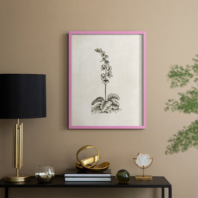 Impression florale vintage encadrée CECXIX - bois massif