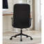 Confortable chaise de bureau réglable, structure en métal noir antique, idéale pour la maison moderne