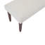 Banc rembourré crème fait à la main