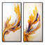 «White And Gold Fusion», 2 pièces sur toile-545712529-545712525