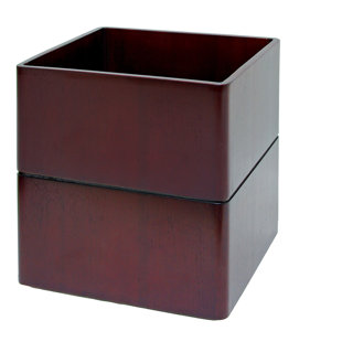 Hamilton Wood Open Waste Basket - 2.62 Gallons (Set of 2)