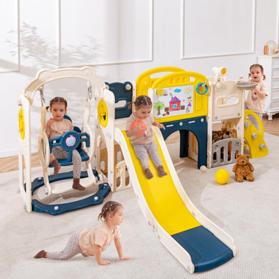 12-in-1 Ultimate Toddler Slide & Playset – Indoor–Outdoor Playground