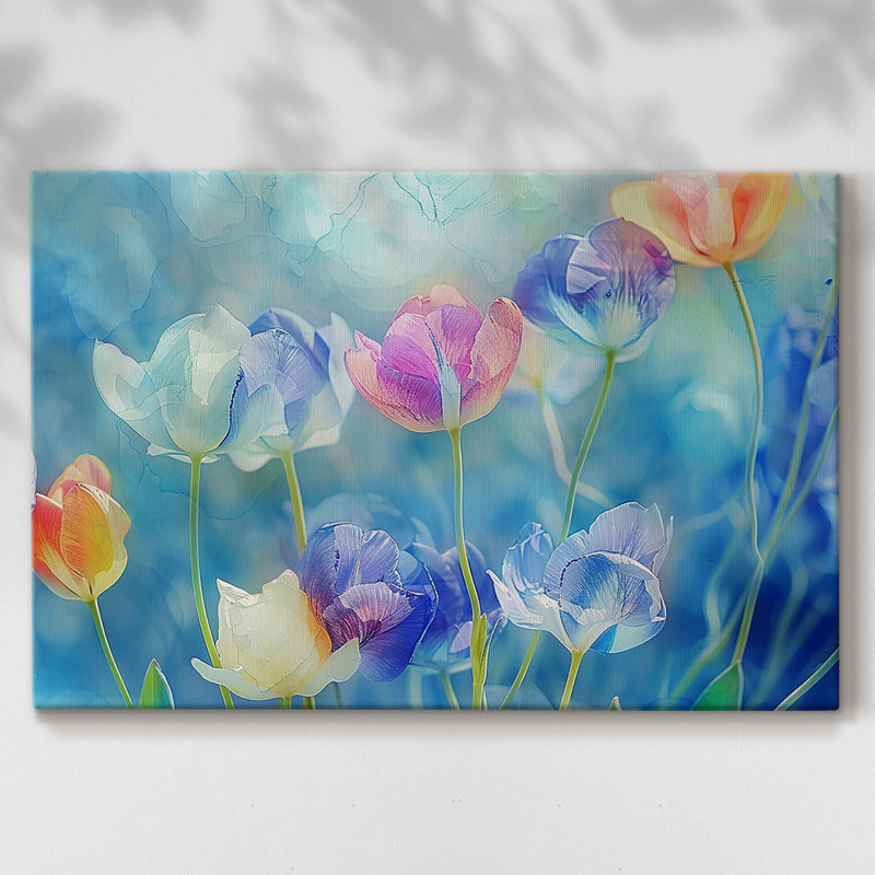 Floral Series-LXVII -Galerie enveloppée Cavas, 12 x 18