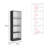3 Piece Home Bookcase Set, 74" Wide With 10 Shelves And Two Double-Door Cabinet ,  Living Room Set  Matt Gray / White-755429070