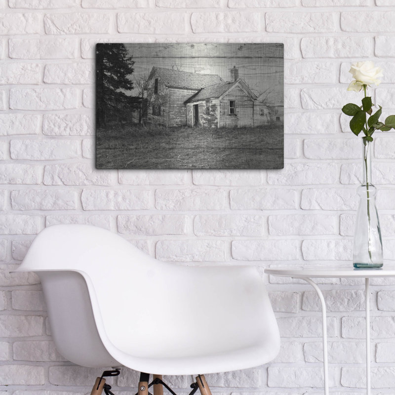 «Lost Farmstead On The Prairie 005» par Gordon Semmens, art mural en métal, H 12 po x l 16 po