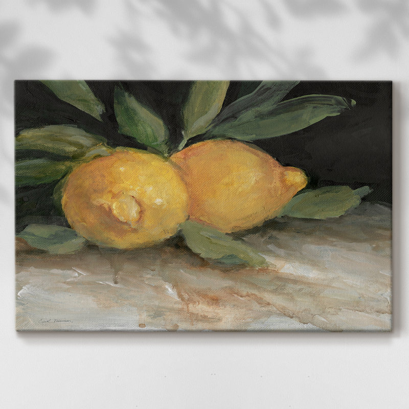 Zesty citrons I - galerie enveloppée Cavas, 24 x 36