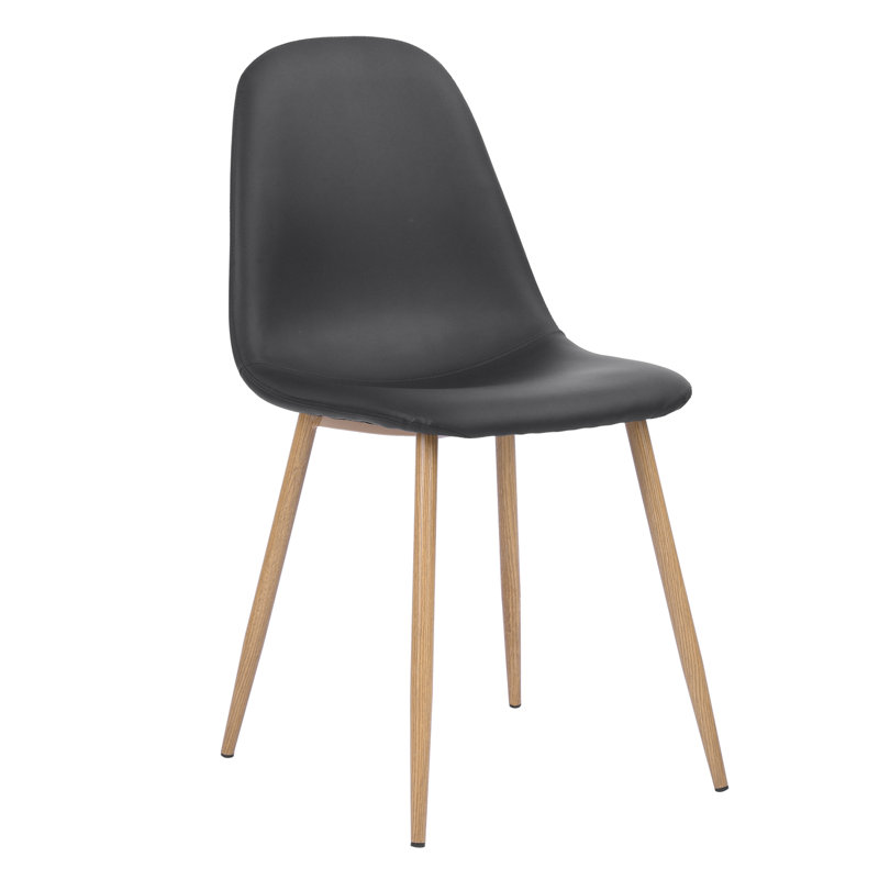 Candor 49cm H Upholstered Side Chair, Black
