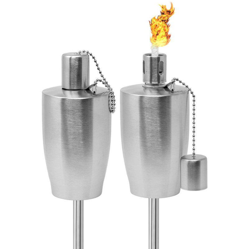 Ensemble de 2 torches en acier inoxydable de 5 pi Sorbus