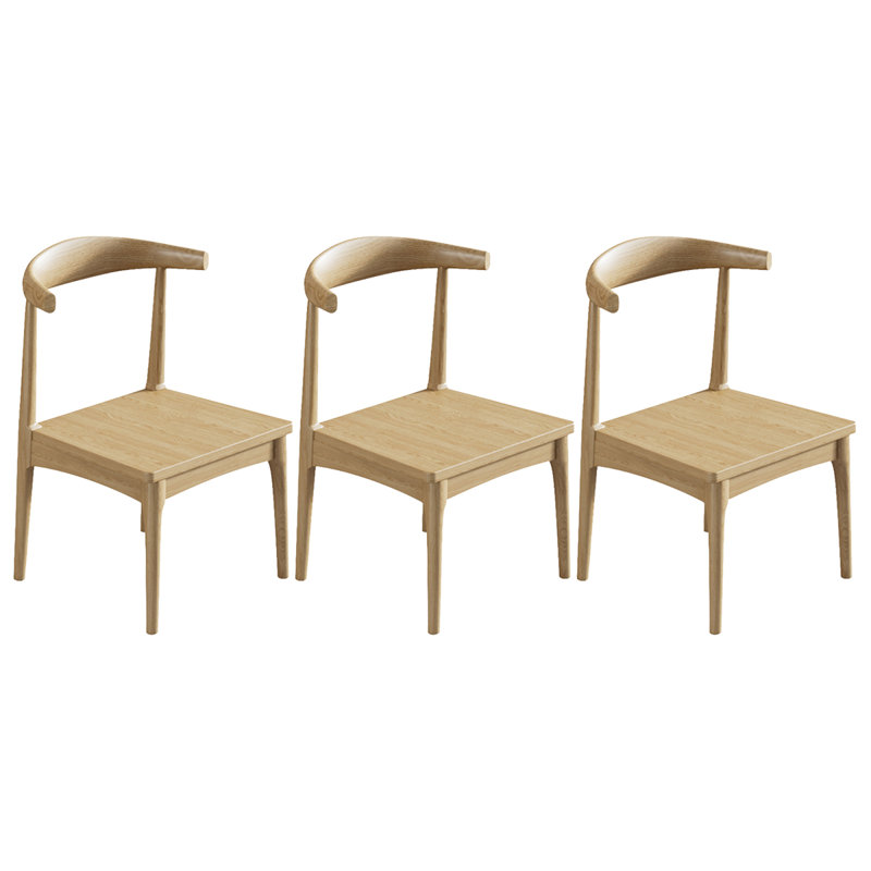 Solid wood dining chair comfortable back home
