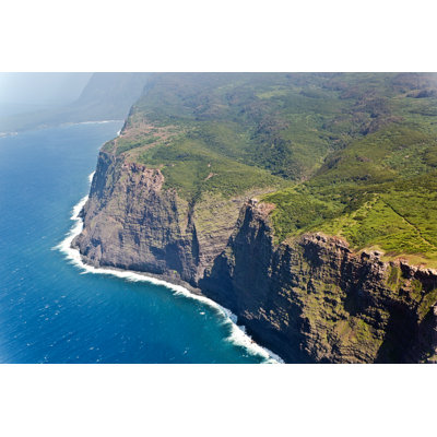 Rugged Cliff Of Kalaupapa - Wrapped Canvas Print