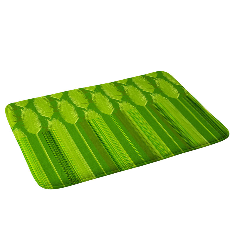 Tapis pour salle de bain herbe