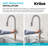 KRAUS Bolden Motion Sensor Single Handle Pull Down Touchless Kitchen Faucet-100066502
