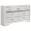 Ensemble de chambre à coucher double 4 pièces White