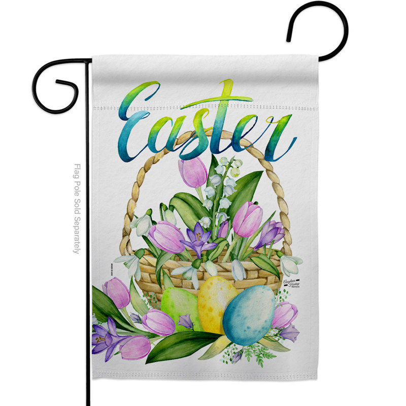 Drapeau en polyester Alyanna, H 18,5 po x l 13 po