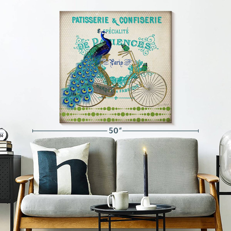 Tergel paon à bicyclette III, H 33 po x l 33 po