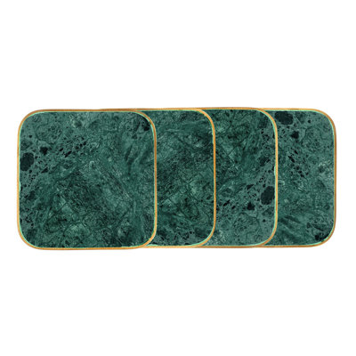 Verona Marble Coaster Set