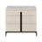 ErinnV x Universal Maren 32" Wide Silver Lining Inset Calacatta Marble Three Drawers Nightstand