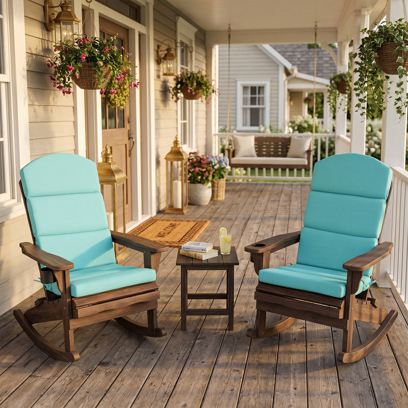 Aoodor Adirondack Chair Cushions, Blue