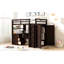 Lit mezzanine avec tiroirs, bureau et garde-robe-621154159