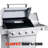 Monument Grills M405K Retro-Modern 4+1 Burner 52000 BTU Freestanding Gas Grill with Smoker Box, Clearview® Window Lid, Side Burner, LED Control Knobs & Cabinet, 630 Sq. In. Cooking Area-614307074-614307075