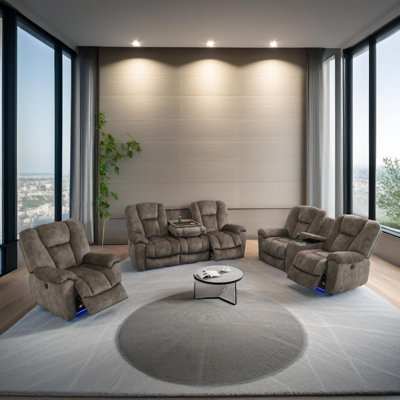 Ensemble de canapé inclinable 3 pièces Culberson Serenity
