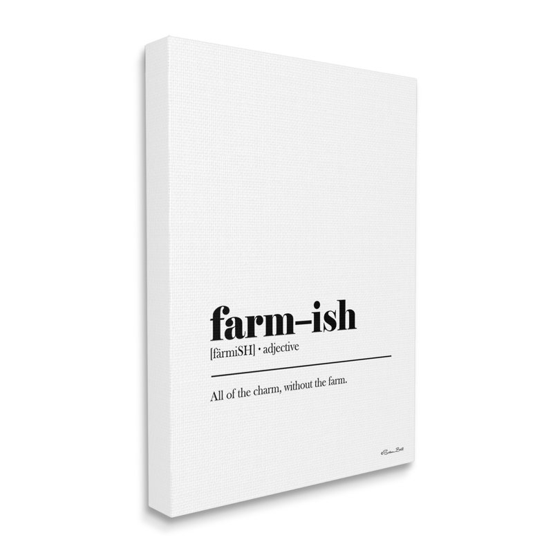 "Farm-Ish", définition sur toile par Susan Ball, H 20 po x l 16 po