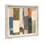 Beige Blocks I Shadowbox Abstract Print by Oliver Gal, Black Frame, 12 x 12-1430490186-1430490198