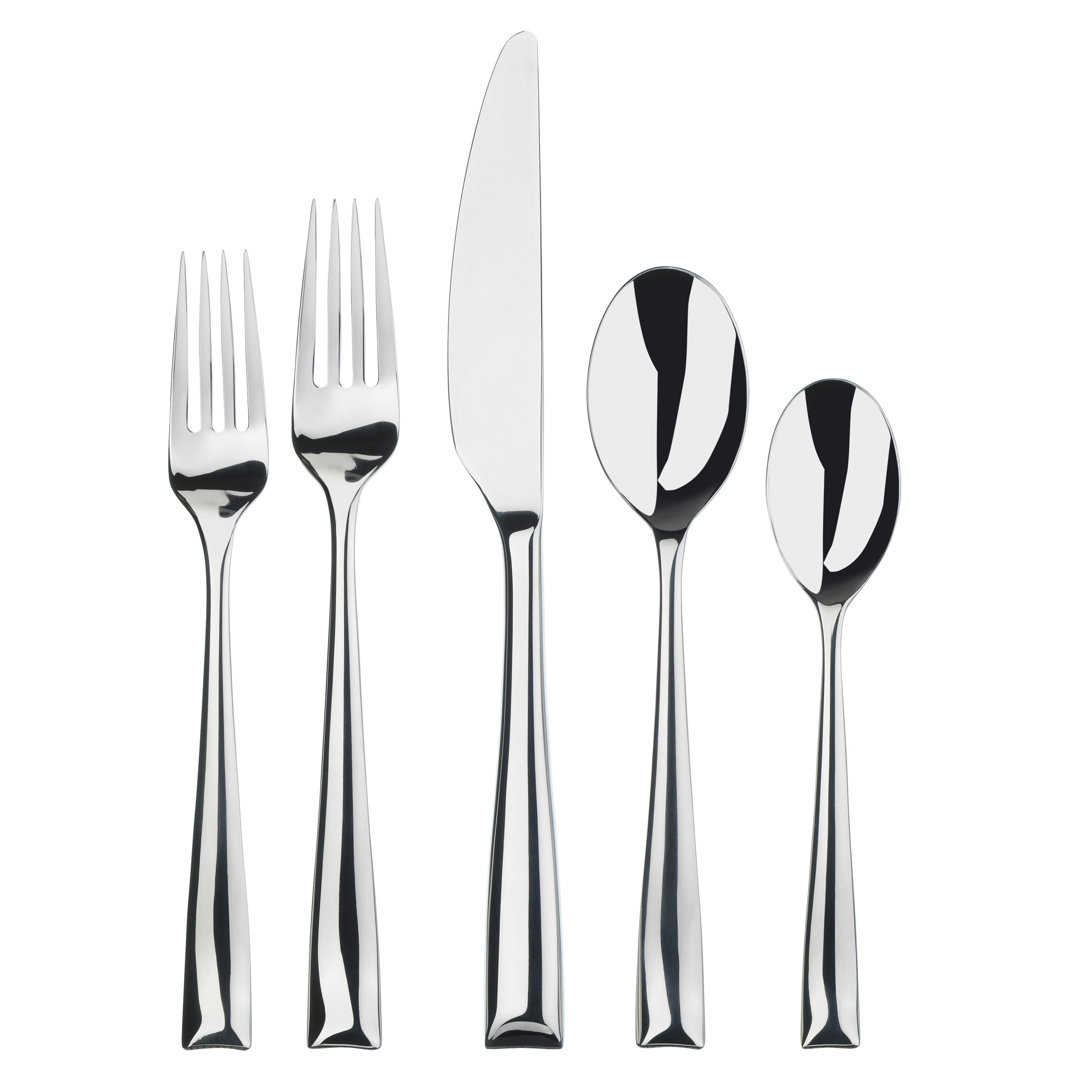 Strand 20 Piece Flatware Set, Service for 4 Gourmet Settings