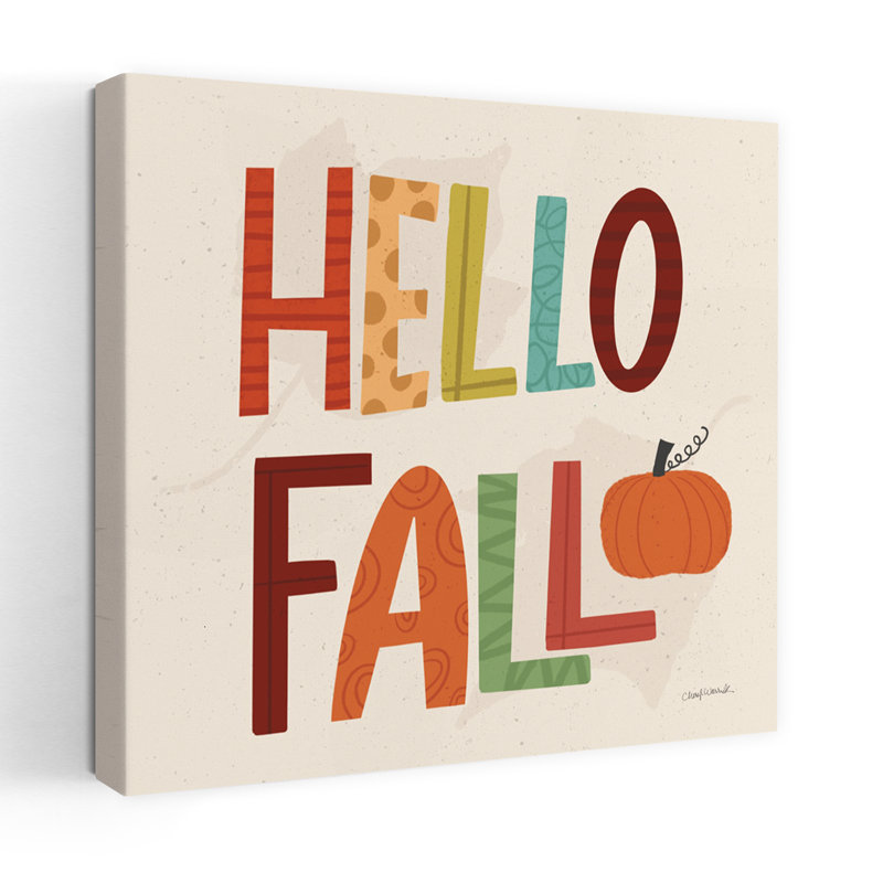 Fall Fun III, art contemporain d'automne, H 18 po x l 18 po