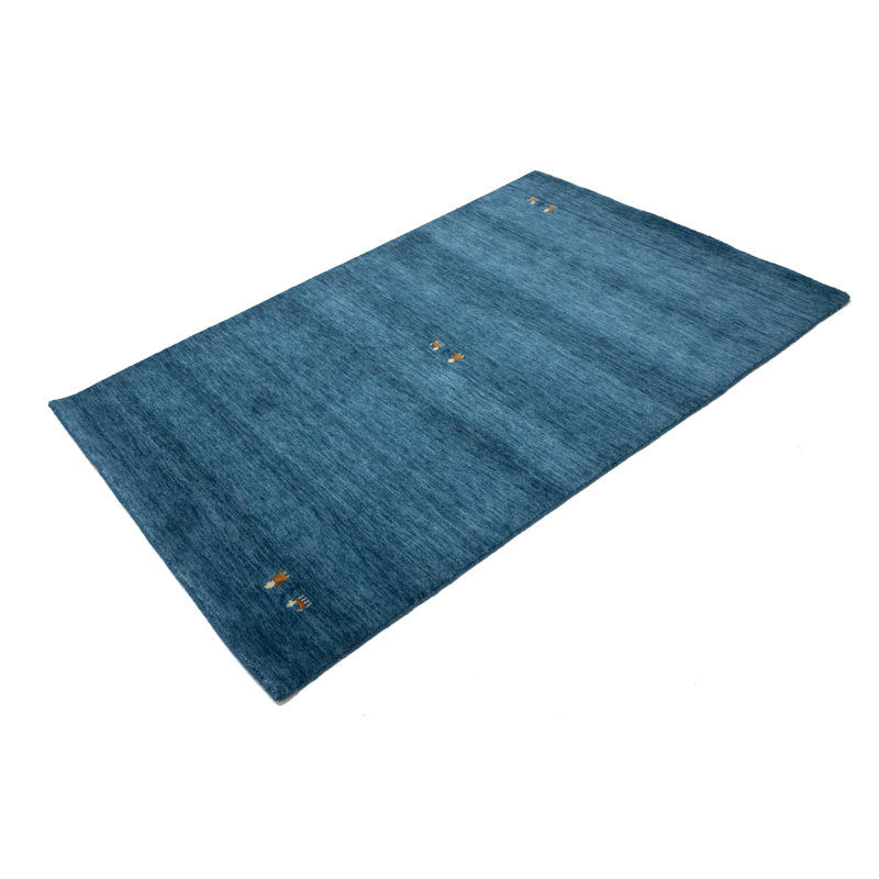 Tapis Gabbeh tissé à la main sans perte, 100% laine, de couleur unie, résistant à la décoloration et aux taches, durable