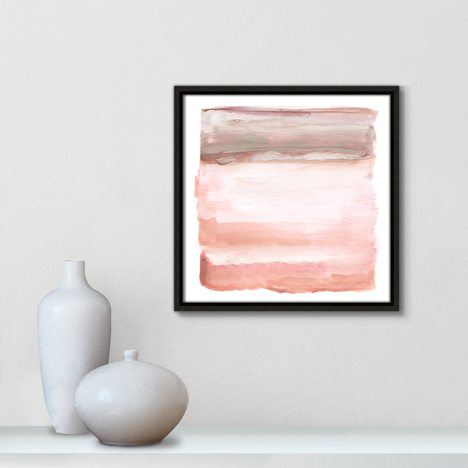 Lakeland "Boho Sky I" Print by Nan, Espresso, 13.5" H x 13.5" W x 2" D