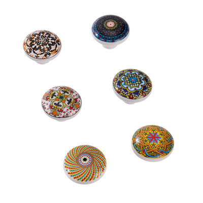 6Pcs Ceramic Furniture Knobs