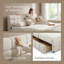Très grand lit plateforme tapissier avec tiroirs de rangement Cocoon-935605363-935605366