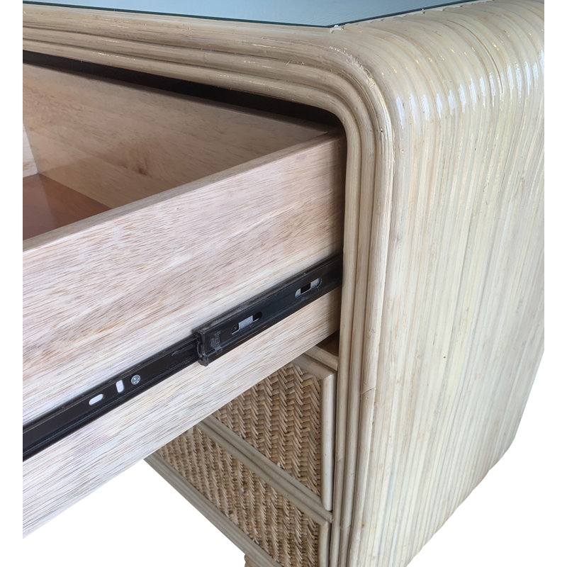 Commode 5 tiroirs en rotin Armory
