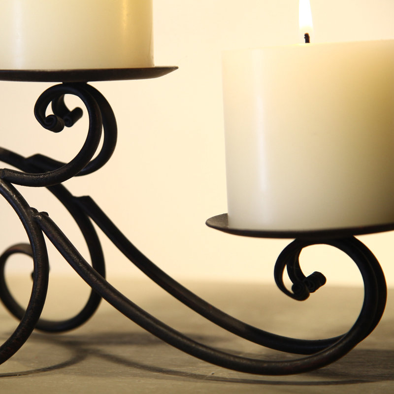 6.6'' H Metal Fireplace Candelabra