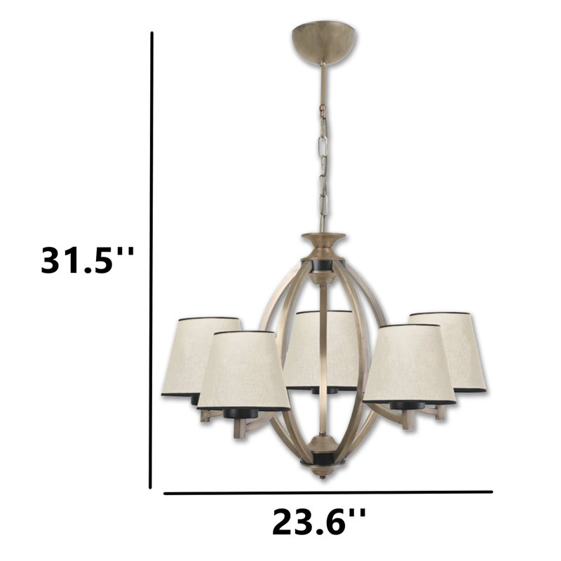 Lustre classique / traditionnel 5 lumières