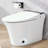 Heated Seat Smart Toilet with Foot sensor Flush and Knob Control