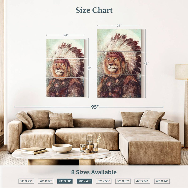 Chief I, 38" H x 24" W